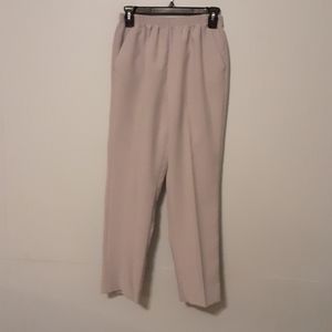 Plain elastic waist poly pants